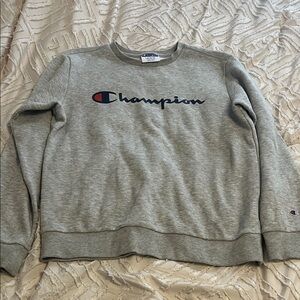 Boys Champion Heather Gray Crewneck Sweatshirt